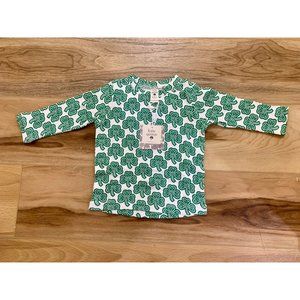 NWT Kate Quinn 18-24 Green Celtic Clover Long Sleeve Organic Cotton Long Sleeve